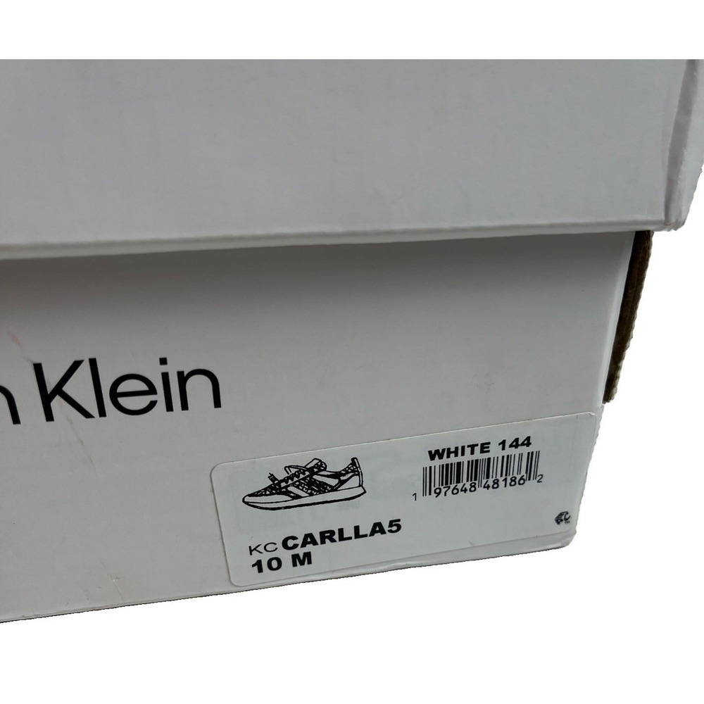 CALVIN KLEIN Carlla5 Size 10M White with Women Fashion Sneaker Shoes New w/Box - Picture 10 of 10